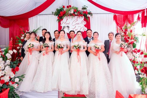 Đám cưới đặc biệt của 7 cặp vợ chồng trong gia đình ở Bắc Ninh