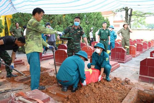 Thái Nguyên: Khai quật 18 mộ liệt sĩ chưa xác định danh tính để giám định ADN