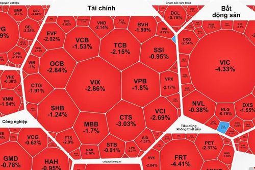 Cổ phiếu Blue-chip lao dốc, VN-Index giảm gần 32 điểm