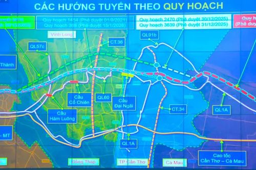 Rà soát hướng tuyến cao tốc TPHCM - Vĩnh Long - Cần Thơ - Cà Mau