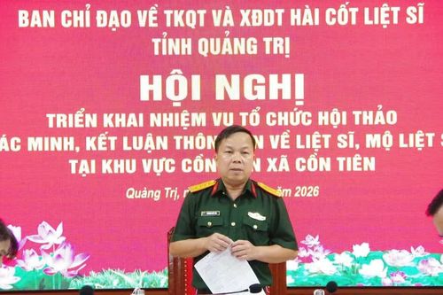 Quảng Trị sẽ triển khai hội thảo xác minh thông tin liệt sĩ tại Cồn Tiên
