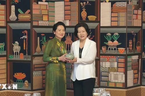 Phu nhân Chủ tịch Quốc hội Việt Nam và Hàn Quốc thăm Bảo tàng Quốc hội Hàn Quốc