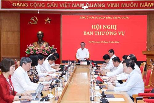 Thường trực Ban Bí thư chủ trì Hội nghị Ban Thường vụ Đảng ủy các cơ quan Đảng Trung ương