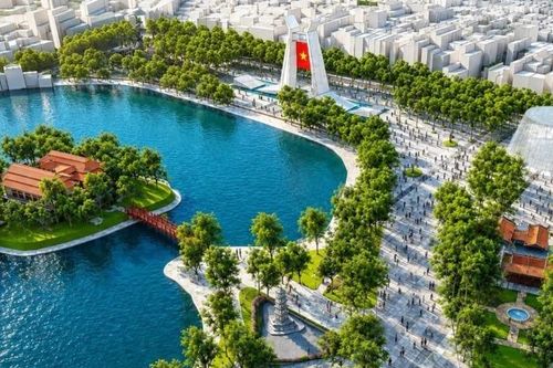 Ngắm diện mạo hồ Hoàn Kiếm và vùng phụ cận tầm nhìn 100 năm