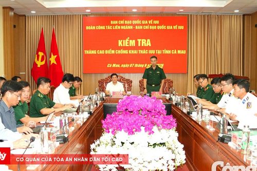 Bộ Quốc phòng kiểm tra, tháo gỡ vướng mắc chống IUU tại Cà Mau
