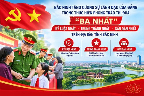 Bắc Ninh tăng cường lãnh đạo của Đảng trong phong trào thi đua 'Kỷ luật nhất - Trung thành nhất - Gần dân nhất'