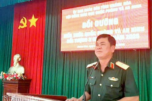320 học viên được bồi dưỡng kiến thức quốc phòng và an ninh