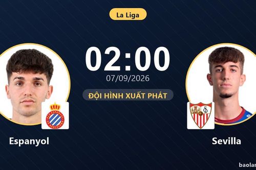 TRỰC TIẾPTrực tiếp Espanyol vs Sevilla: Espanyol nỗ lực tìm bàn mở tỷ số