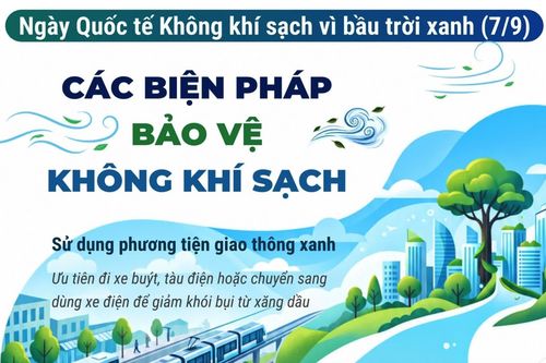 Ngày Quốc tế Không khí sạch vì bầu trời xanh (7/9): Các biện pháp bảo vệ không khí sạch