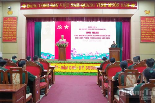 Giao nhiệm vụ tham gia diễn tập tác chiến phòng thủ Quân khu năm 2026