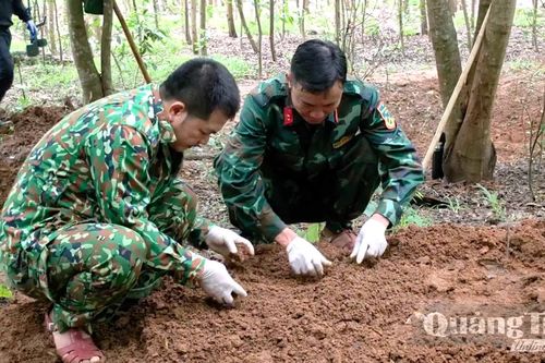 Quy tập được 3 hài cốt liệt sĩ tại phường Quảng Trị và xã Dân Hóa