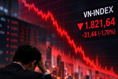 Cú đảo chiều cuối phiên: VN-Index lao dốc hơn 31 điểm, sắc đỏ phủ diện rộng