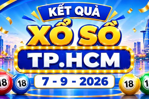 XSHCM 7/9 - Kết quả xổ số Hồ Chí Minh hôm nay 7/9/2026