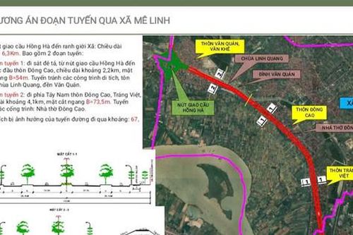 Xã Mê Linh: Tổ chức 5 điểm lấy ý kiến nhân dân về quy hoạch phân khu đô thị sông Hồng