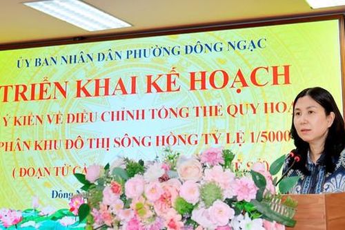 Phường Đông Ngạc triển khai lấy ý kiến điều chỉnh Quy hoạch đô thị sông Hồng