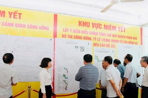 Người dân phường Bồ Đề góp ý quy hoạch phân khu đô thị sông Hồng