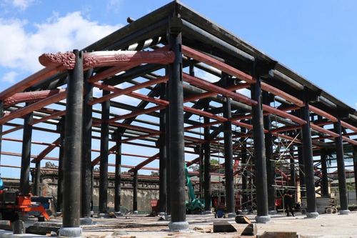 Cận cảnh phục hồi điện Cần Chánh trong Hoàng cung Huế