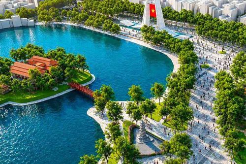 Chi tiết phối cảnh khu vực hồ Hoàn Kiếm đang lấy ý kiến người dân