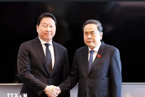 Chủ tịch Quốc hội Trần Thanh Mẫn tiếp lãnh đạo một số tập đoàn của Hàn Quốc