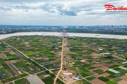 Cầu Ngọc Hồi đang dần thành hình, dự kiến về đích trước APEC 2027