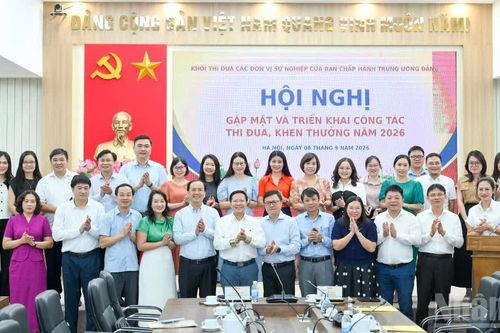 [Ảnh] Hội nghị gặp mặt và triển khai công tác thi đua, khen thưởng năm 2026 của Khối thi đua các đơn vị sự nghiệp của Ban Chấp hành Trung ương Đảng