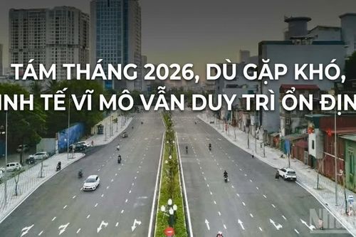 Tám tháng 2026, dù gặp khó, kinh tế vĩ mô vẫn duy trì ổn định