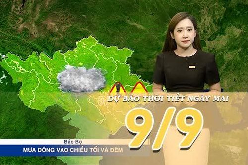 [Video] Dự báo thời tiết đêm nay và ngày mai 9/9/2026: Bắc Bộ đón không khí lạnh đầu mùa vào ngày mai , Trung Bộ mưa dông gia tăng