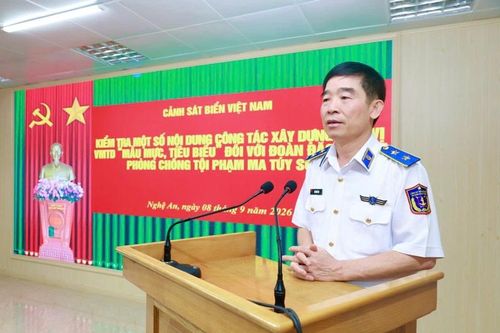 Trung tướng Bùi Quốc Oai kiểm tra tại Đoàn Đặc nhiệm phòng, chống tội phạm ma túy số 2