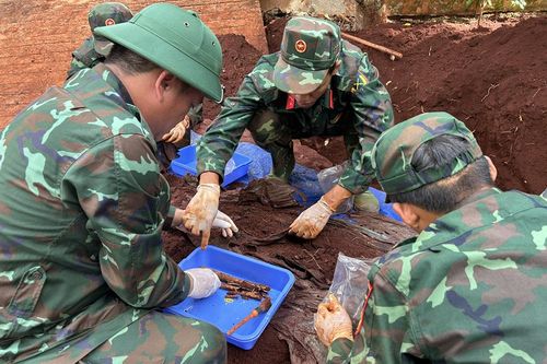 Đội K76 (Bộ CHQS TP Đồng Nai) tìm kiếm, quy tập thêm 4 hài cốt liệt sĩ