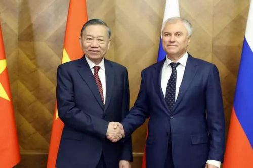 Tổng Bí thư, Chủ tịch nước Tô Lâm hội kiến Chủ tịch Duma Quốc gia Nga Vyacheslav Volodin