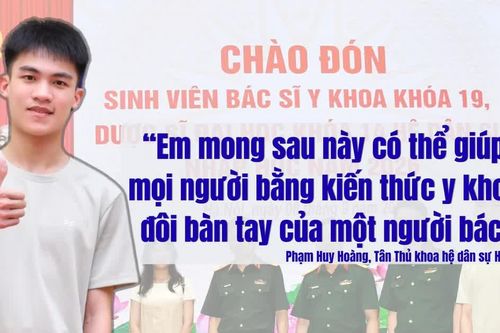 Thủ khoa hệ dân sự Học viện Quân y đạt 30/30 điểm muốn viết tiếp giấc mơ bác sĩ của mẹ