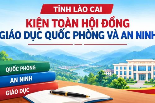 Lào Cai kiện toàn Hội đồng Giáo dục quốc phòng và an ninh tỉnh