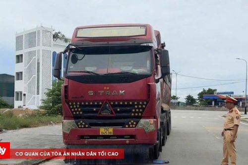 CSGT Huế mạnh tay xử lý xe tải, xe khách vi phạm