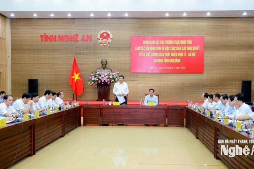 Thường trực HĐND tỉnh Nghệ An đề nghị rà soát, cắt giảm các nghị quyết lan tỏa thấp, vai trò dẫn dắt không còn