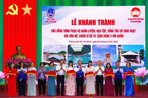 Vùng 2 Hải quân tiếp nhận ba công trình mới có trị giá 1,9 tỷ đồng