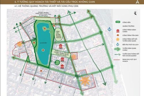 Quy hoạch khu vực hồ Hoàn Kiếm: Cận cảnh hệ thống quảng trường và kết nối vùng phụ cận