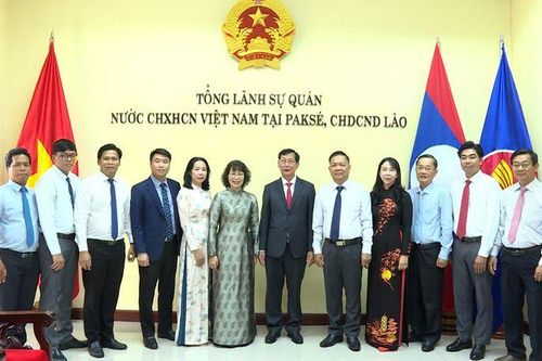 Đoàn công tác An Giang thăm Tổng Lãnh sự quán Việt Nam tại Pakse