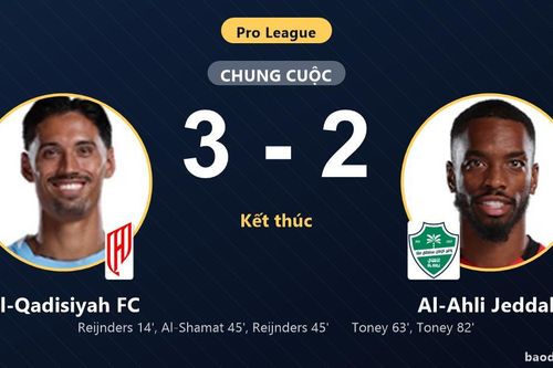 Al-Qadisiyah FC chiếm vị trí thứ ba Pro League, Al-Ahli Jeddah rượt đuổi bất thành