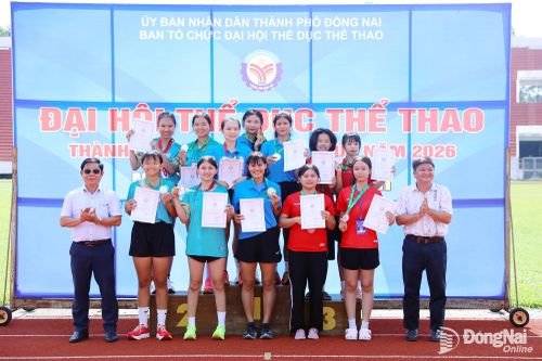 Phường Phước Bình dẫn đầu Giải Điền kinh Đại hội Thể dục thể thao thành phố Đồng Nai
