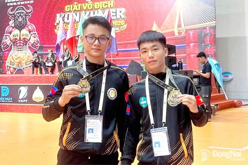 Vận động viên thành phố Đồng Nai giành 2 huy chương vàng Giải vô địch Kun Khmer châu Á 2026