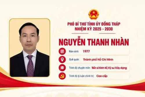 Chân dung đồng chí Nguyễn Thanh Nhàn - tân Phó Bí thư Tỉnh ủy Đồng Tháp nhiệm kỳ 2025 - 2030