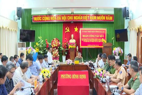 Kiểm tra công tác phòng, chống thiên tai tại khu vực An Lão, An Nhơn
