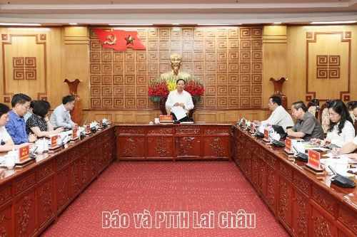 Thường trực Tỉnh uỷ làm việc với Trường Cao đẳng Lai Châu
