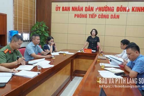 Phường Đông Kinh đối thoại với hộ dân trước khi cưỡng chế thu hồi đất