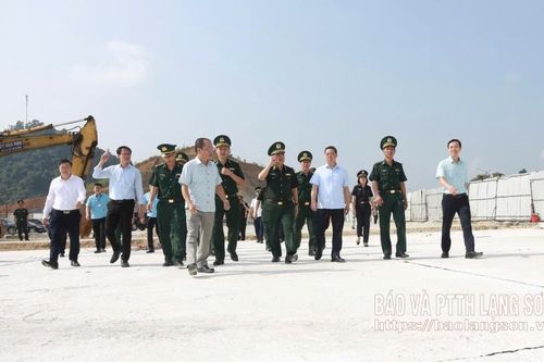 Bộ Tư lệnh Bộ đội Biên phòng khảo sát, làm việc tại Lạng Sơn về công tác quản lý nhà nước đối với cửa khẩu