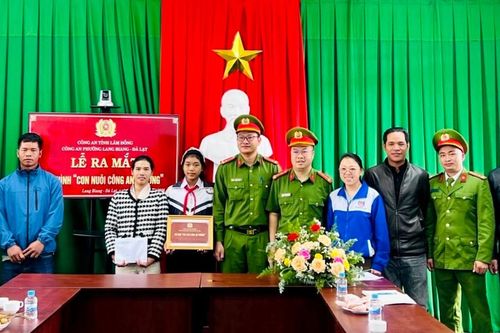 Công an phường Lang Biang - Đà Lạt ra mắt mô hình 'Con nuôi Công an phường'
