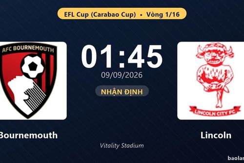 Nhận định Bournemouth vs Lincoln: Thắng để đi tiếp
