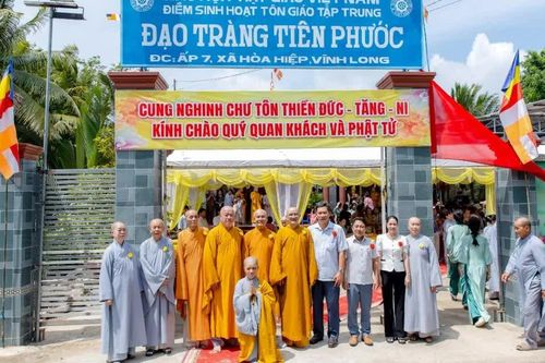 Vĩnh Long: Công bố quyết định thành lập Điểm sinh hoạt tôn giáo tập trung Đạo tràng Tiên Phước
