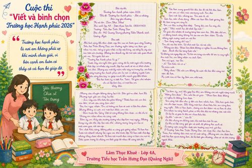 Trường học hạnh phúc - Nơi những bàn tay yêu thương