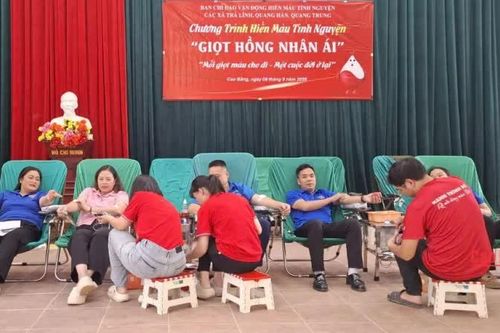 Tiếp nhận 103 đơn vị máu tại chương trình hiến máu tình nguyện